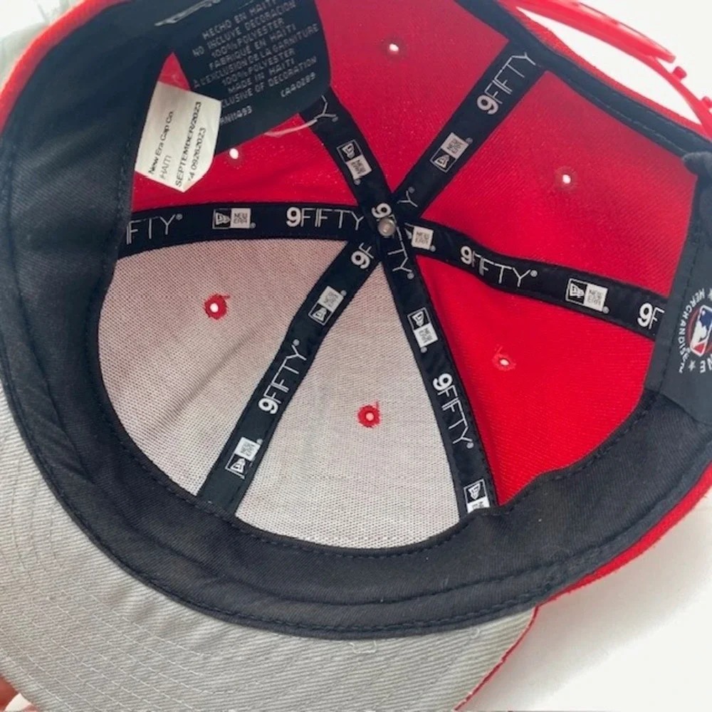 PHILLIES New Era 9FIFTY Snapback Hat Youth Red Embroidered MLB Baseball P Logo